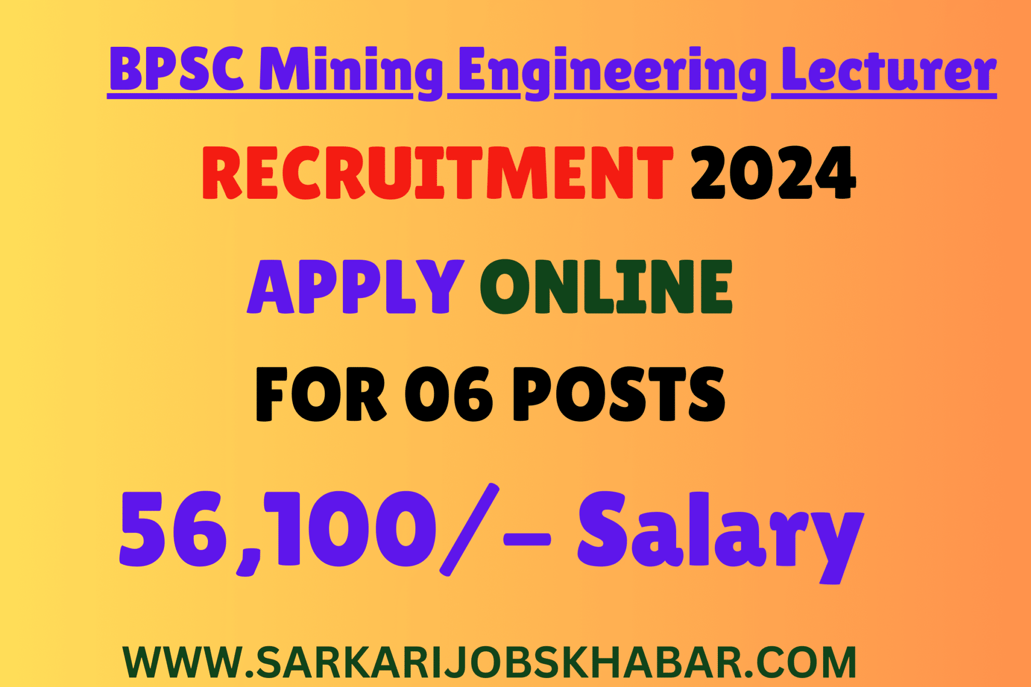 bpsc Mining Engineering Lecturer